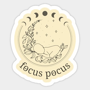 Focus Pocus | Newborn photographer t-shirt design Sticker